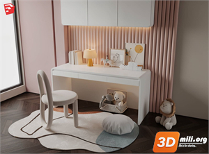 Kid's table and chairs Skp Files 